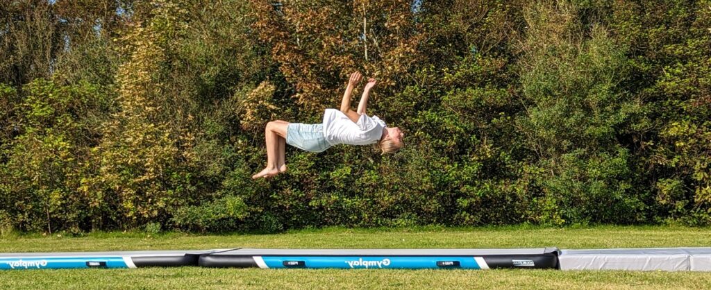 Airtrack til spring og gymnastik